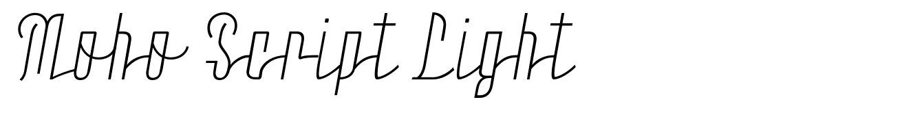 Moho Script Light